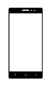 Replacement Front Glass For Hsl Y501 White By - Maxbhi.com