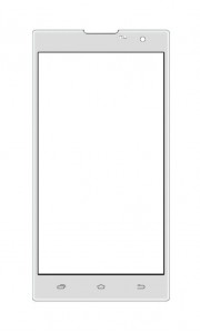 Replacement Front Glass For Intex Cloud String Hd White By - Maxbhi.com