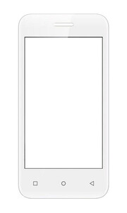 Replacement Front Glass For Zen Admire Curve White By - Maxbhi.com
