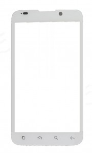 Replacement Front Glass For Alcatel One Touch Ultra 995 White By - Maxbhi.com