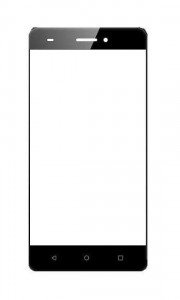 Replacement Front Glass For Hitech Air A6i Grey By - Maxbhi.com