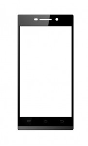 Replacement Front Glass For Karbonn Titanium S25 Klick Black By - Maxbhi.com