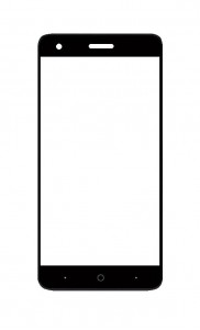 Replacement Front Glass For Zte Blade X Black By - Maxbhi.com