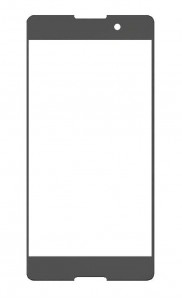 Replacement Front Glass For Yuki Yureka S Grey By - Maxbhi.com