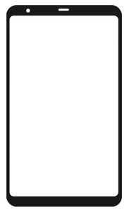 Replacement Front Glass For Ulefone Rugking Pad Pro Black By - Maxbhi Com