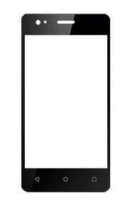 Touch Screen Digitizer For Intex Aqua Eco 4g Black By - Maxbhi.com