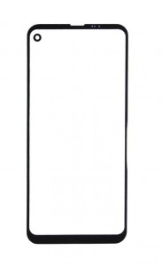 Replacement Front Glass For Lg Q70 Black By - Maxbhi Com