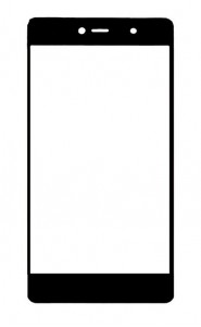 Replacement Front Glass For Wiko Fever 4g Black By - Maxbhi.com