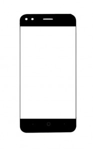 Replacement Front Glass For Micromax Bharat 3 Black By - Maxbhi.com