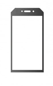 Replacement Front Glass For Cat S41 Black By - Maxbhi.com