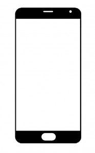 Replacement Front Glass For Meizu Pro 5 32gb Black Silver By - Maxbhi.com