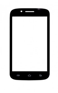 Replacement Front Glass For Karbonn Smart A92 Black By - Maxbhi.com