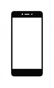 Replacement Front Glass For Intex Cloud Tread Black By - Maxbhi.com