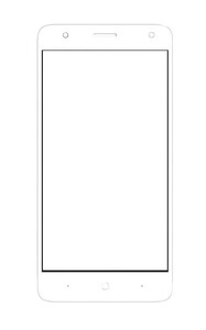 Replacement Front Glass For Micromax Spark Go Black By - Maxbhi Com