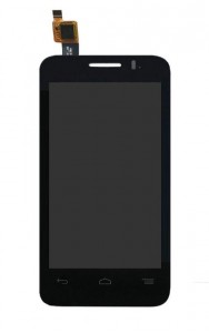 Lcd With Touch Screen For Vodafone Smart 4 Mini Black By - Maxbhi.com