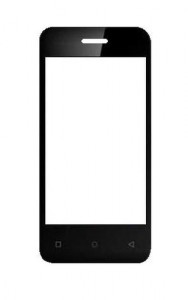 Replacement Front Glass For Zen Admire Curve Black By - Maxbhi.com