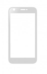 Replacement Front Glass For Hitech Amaze S5 White By - Maxbhi.com