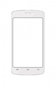 Replacement Front Glass For Hitech S410 Amaze Black By - Maxbhi.com