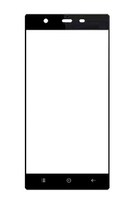 Replacement Front Glass For Sansui S72 Black By - Maxbhi.com