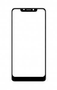 Replacement Front Glass For Yuho Vast 2 Black By - Maxbhi Com
