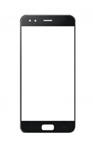 Replacement Front Glass For Asus Zenfone 4 Black By - Maxbhi.com