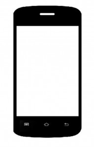 Replacement Front Glass For Celkon A10 Campus White By - Maxbhi.com