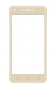 Replacement Front Glass For Intex Staari 12 Gold By - Maxbhi Com