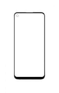 Replacement Front Glass For Honor 9c Black By - Maxbhi Com