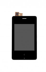 Lcd With Touch Screen For Nokia Asha 500 Rm750 Black By - Maxbhi.com