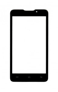 Replacement Front Glass For Micromax Canvas Viva A72 Black By - Maxbhi.com