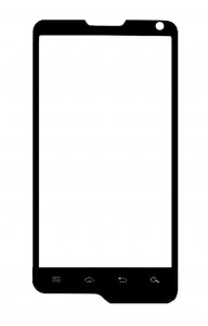 Replacement Front Glass For Motorola Motoluxe Black By - Maxbhi.com