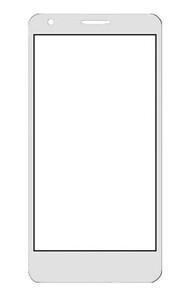 Replacement Front Glass For Alcatel Pixi 3 4 White By - Maxbhi.com