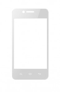 Replacement Front Glass For Celkon A406 White By - Maxbhi.com