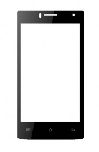 Replacement Front Glass For Celkon Q40 Plus Black By - Maxbhi.com