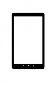 Replacement Front Glass For Imobile Inote Lite Tablet Black By - Maxbhi.com