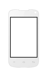 Replacement Front Glass For Rage 35 Gn White By - Maxbhi.com