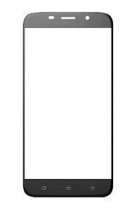 Replacement Front Glass For Uhans A6 Black By - Maxbhi.com