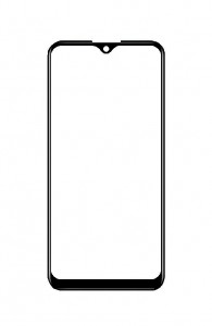 Replacement Front Glass For Vivo Y3 Black By - Maxbhi Com