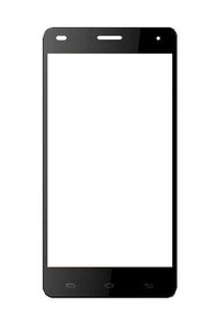 Replacement Front Glass For Celkon Millennium Power Q3000 White By - Maxbhi.com
