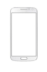 Replacement Front Glass For Samsung Galaxy Pop Shve220 White By - Maxbhi.com