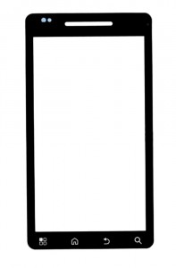 Replacement Front Glass For Motorola Droid 2 Global A956 Black By - Maxbhi.com