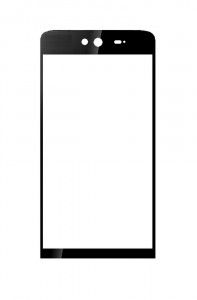 Replacement Front Glass For Wiko Rainbow Jam Black By - Maxbhi.com