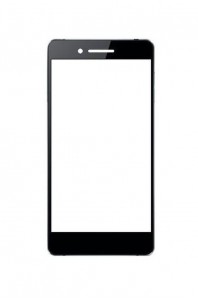 Replacement Front Glass For Oppo R1 Black By - Maxbhi.com