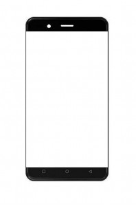 Replacement Front Glass For Intex Aqua Crystal Black By - Maxbhi.com