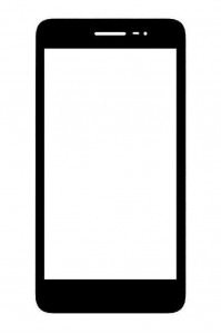 Replacement Front Glass For Lava Fuel F1 Black By - Maxbhi.com