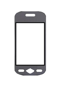 Replacement Front Glass For Samsung A886 Forever Black By - Maxbhi.com