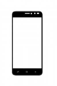 Replacement Front Glass For Intex Aqua Lions X1 Black By - Maxbhi.com