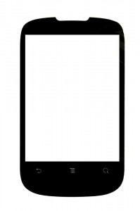 Replacement Front Glass For Tmobile Rapport Black By - Maxbhi.com