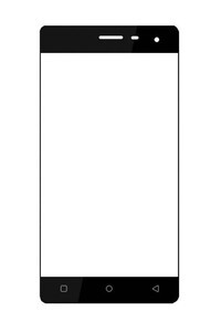 Replacement Front Glass For Celkon Millennia Q599 Ufeel Yellow By - Maxbhi.com