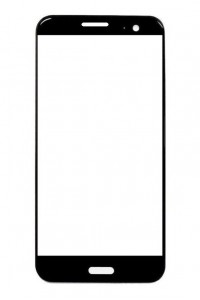 Replacement Front Glass For Htc U11 Life Black By - Maxbhi.com